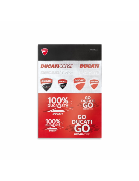 Ducati 100% Ducatista Red Original Stickers 987800981