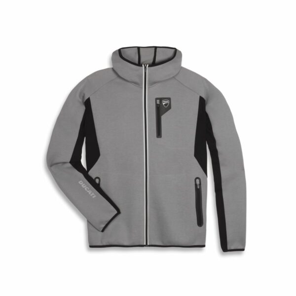 Felpa con cappuccio Ducati Reflex 3.0 grey / grigia