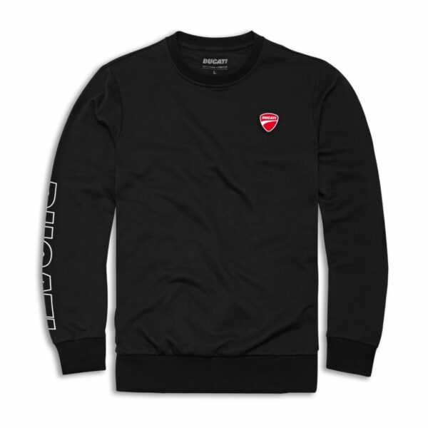 Felpa Essential Girocollo nera Ducati