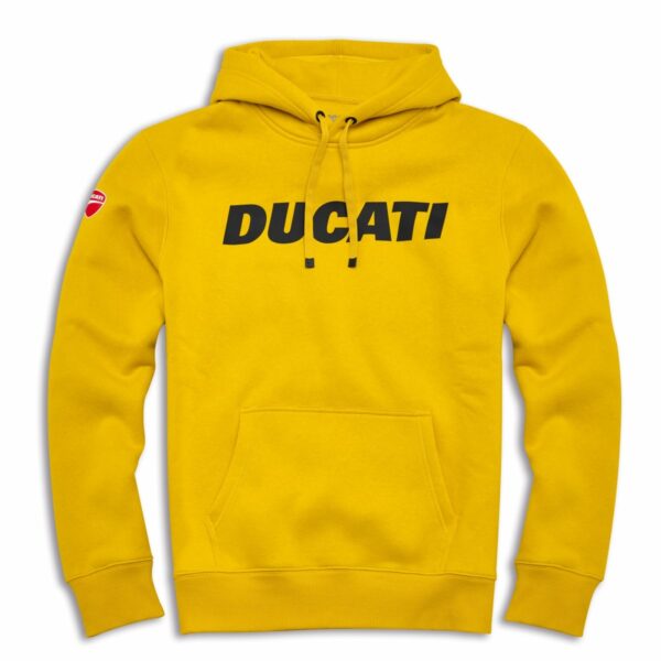 Felpa con cappuccio Essential Gialla Ducati